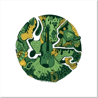 Forrest Green Circle of Music Posters and Art